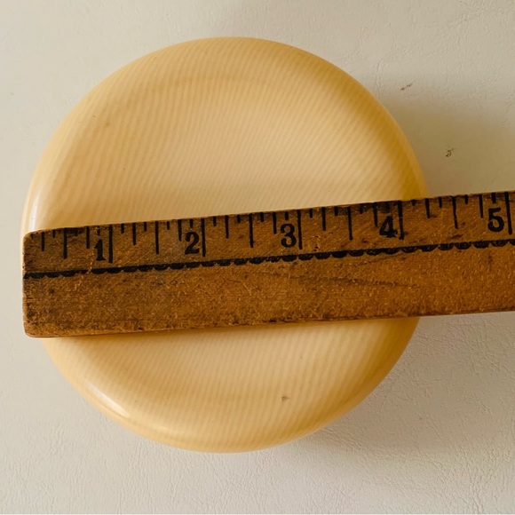 Antique Cellular Dresser Vanity Powder Bowl Jar - Picture 7 of 10